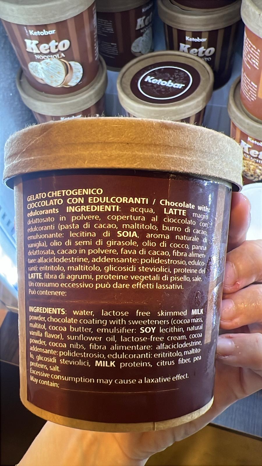 N8 Box di KETOGELATO da 250g BOX ARACHIDE/CIOCCOLATO