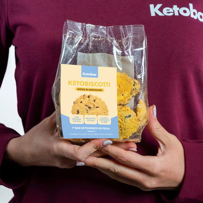 Keto Biscotti con Gocce di Cioccolato 150g