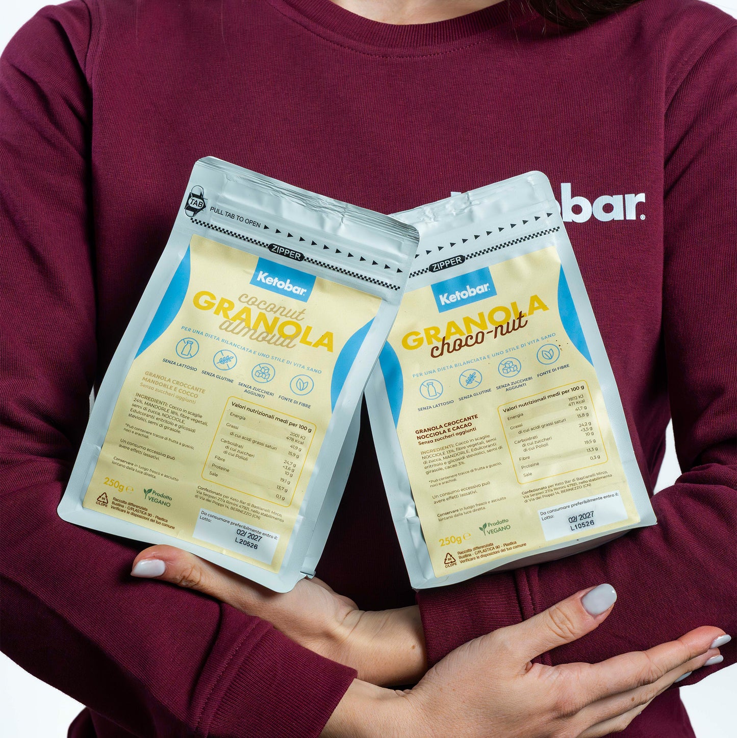 Keto Granola mandorla e cocco 350g