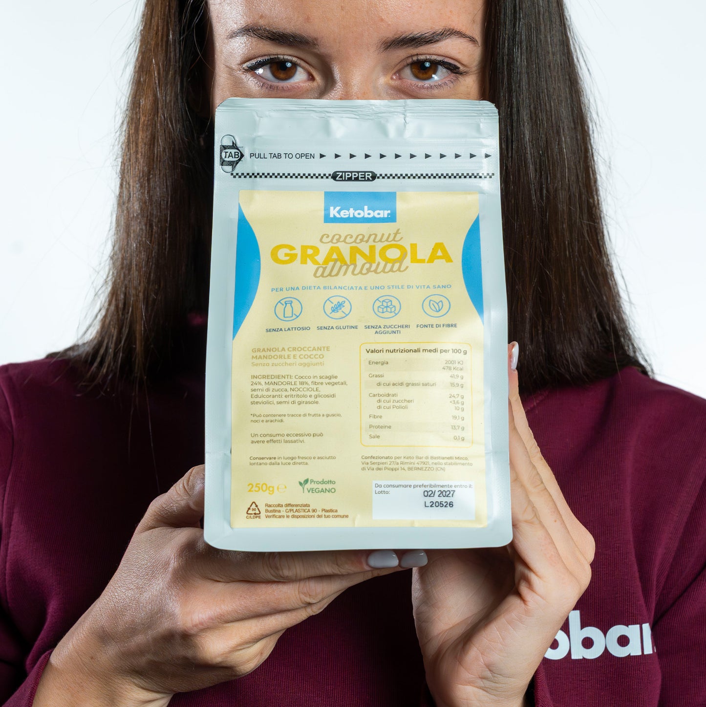 Keto Granola mandorla e cocco 350g
