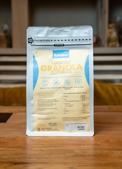 Keto Granola mandorla e cocco 350g