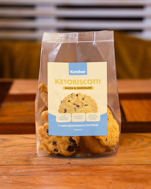 Keto Biscotti con Gocce di Cioccolato 150g